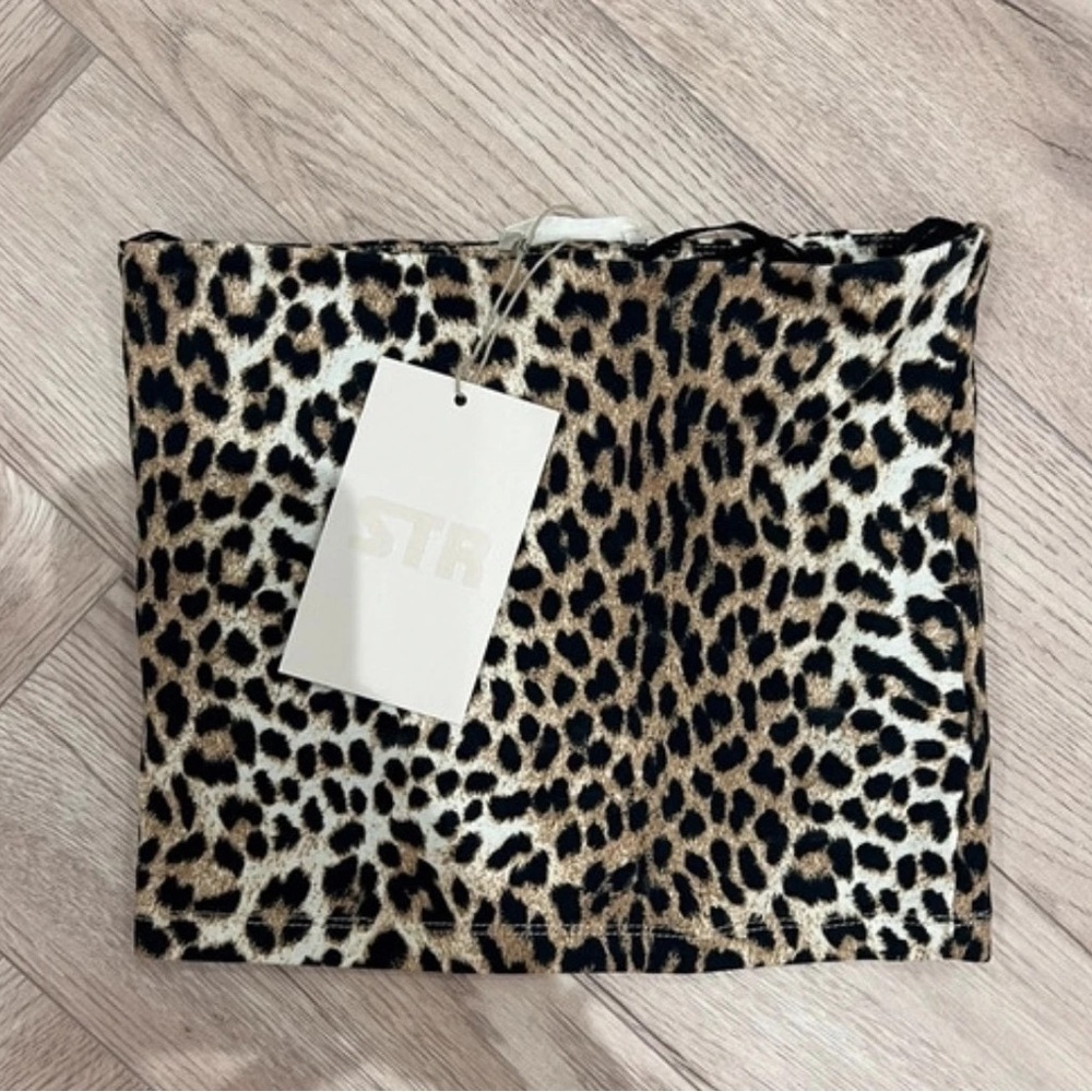 Leopard Print Tube Top